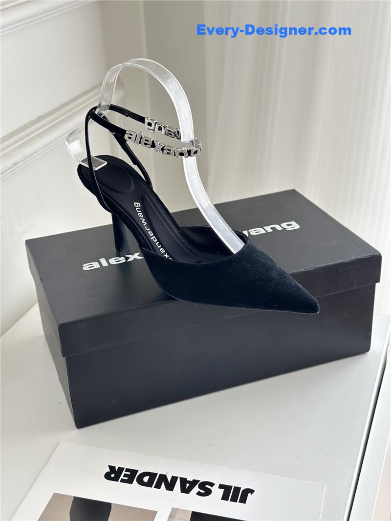 A1exa*der wang letter rhinestone sandals
