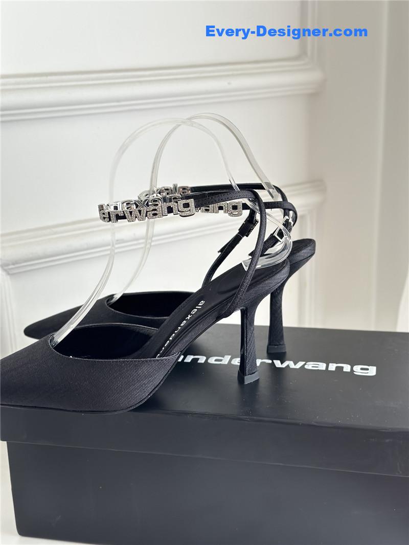 A1exa*der wang letter rhinestone sandals