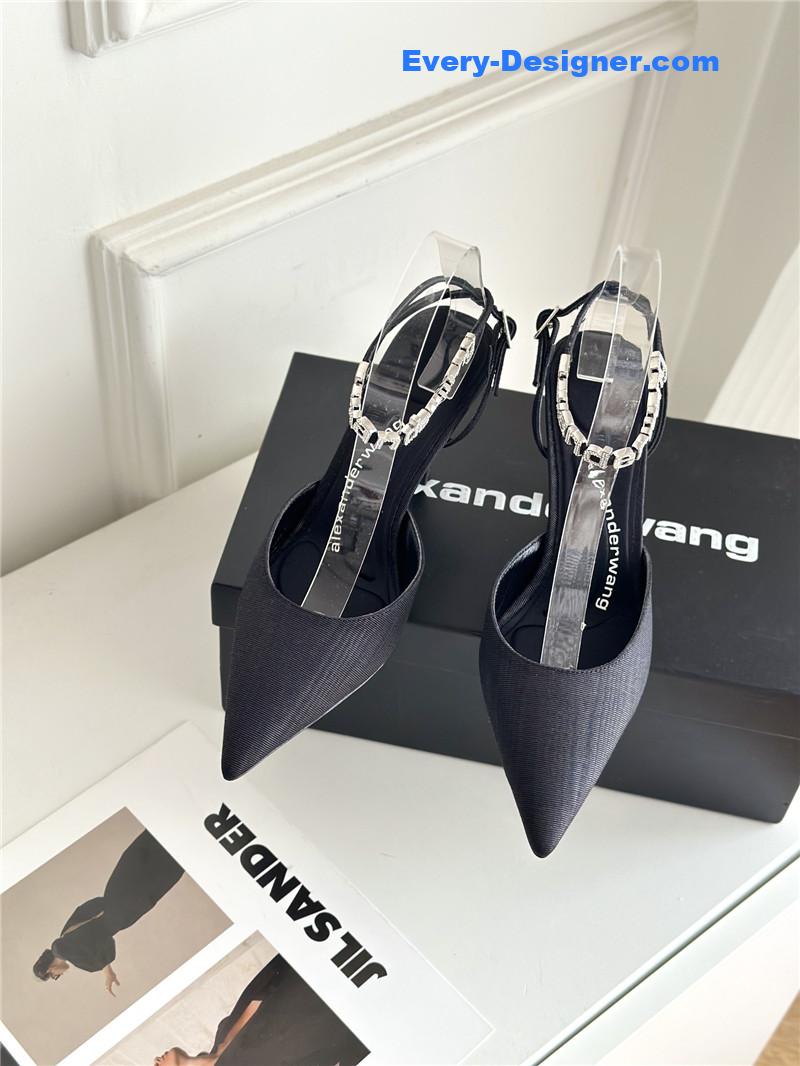 A1exa*der wang letter rhinestone sandals