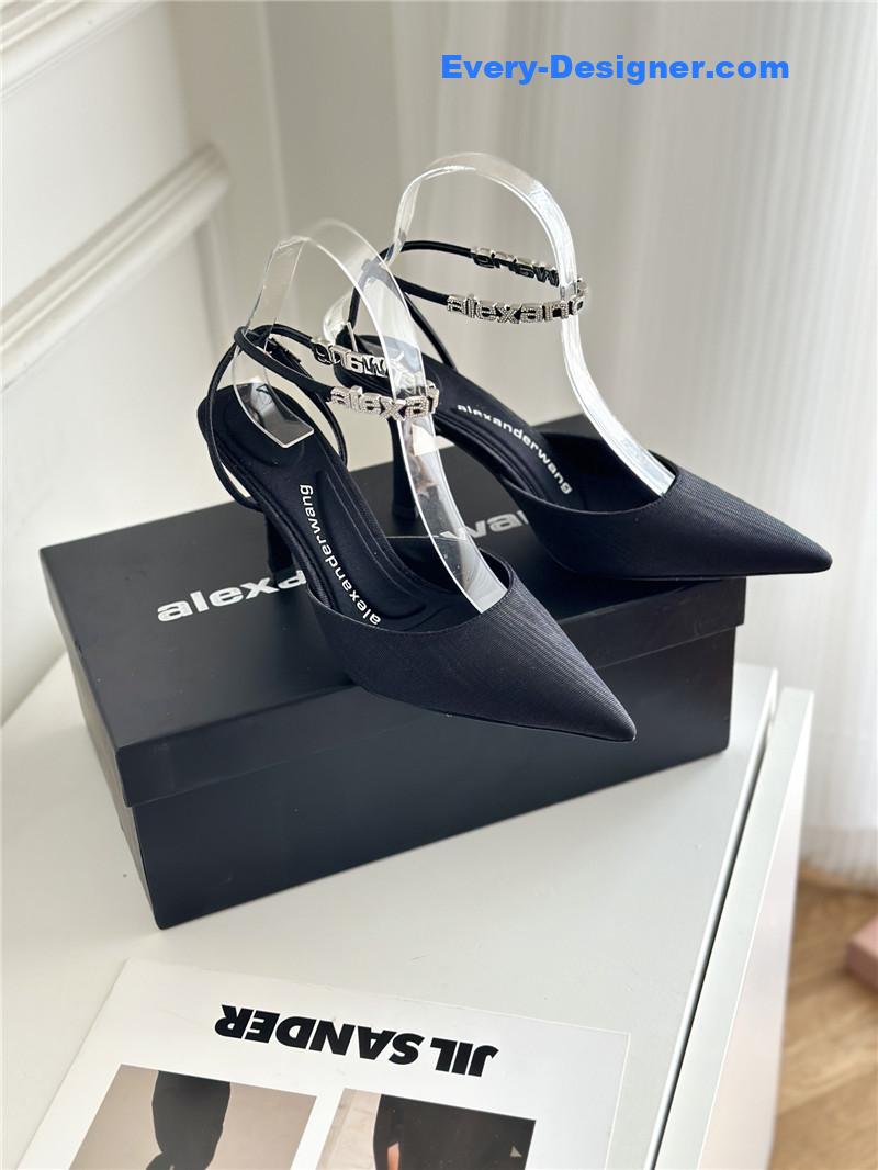 A1exa*der wang letter rhinestone sandals