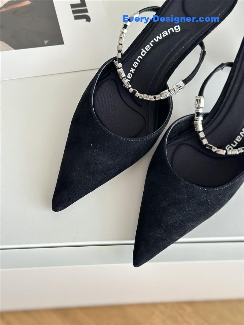 A1exa*der wang letter rhinestone sandals