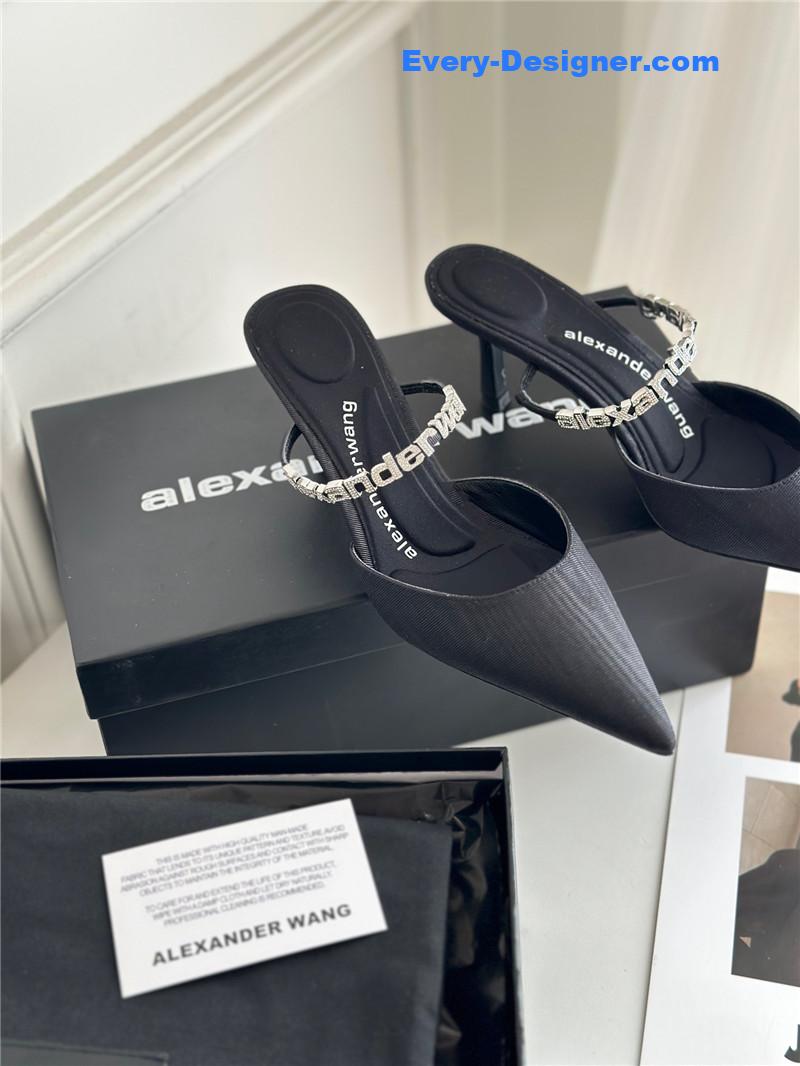 A1exa*der wang letter rhinestone sandals