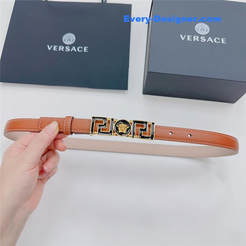 Versace reversible original calfskin nubuck bottom belt