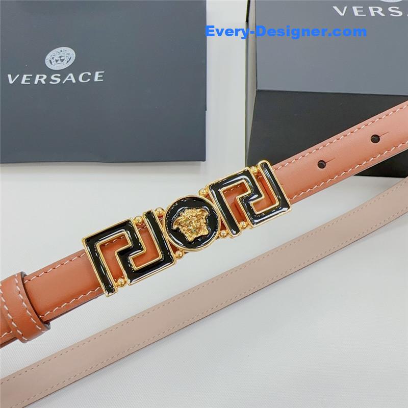 Versace reversible original calfskin nubuck bottom belt