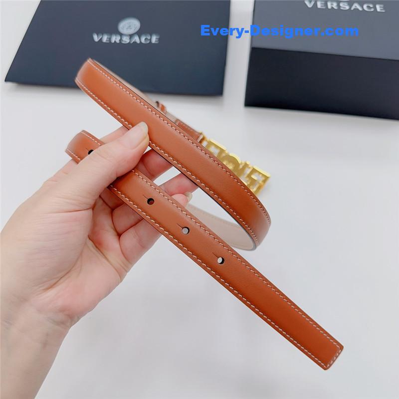 Versace reversible original calfskin nubuck bottom belt