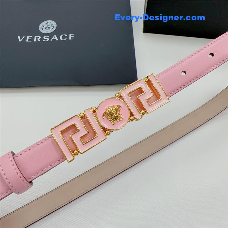 Versace reversible original calfskin nubuck bottom belt