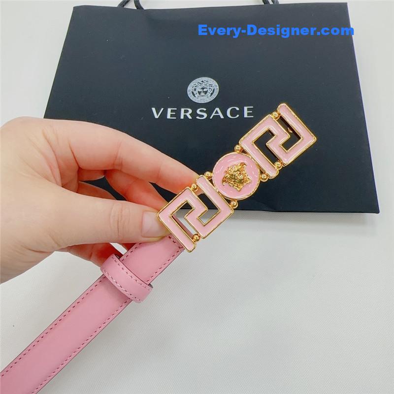 Versace reversible original calfskin nubuck bottom belt