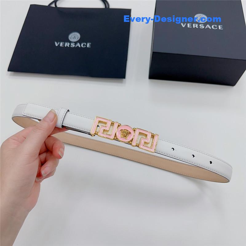 Versace reversible original calfskin nubuck bottom belt