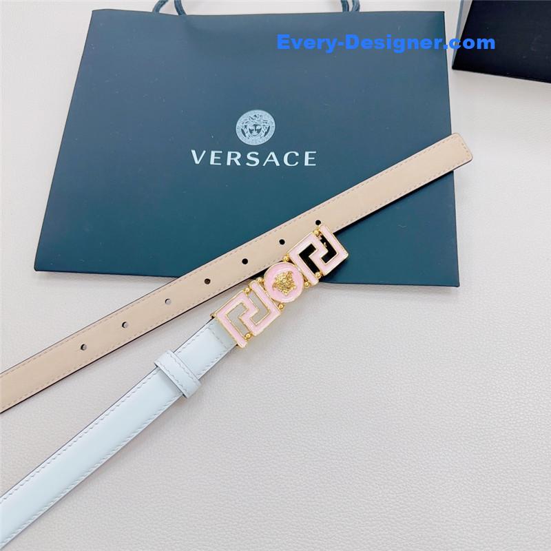 Versace reversible original calfskin nubuck bottom belt