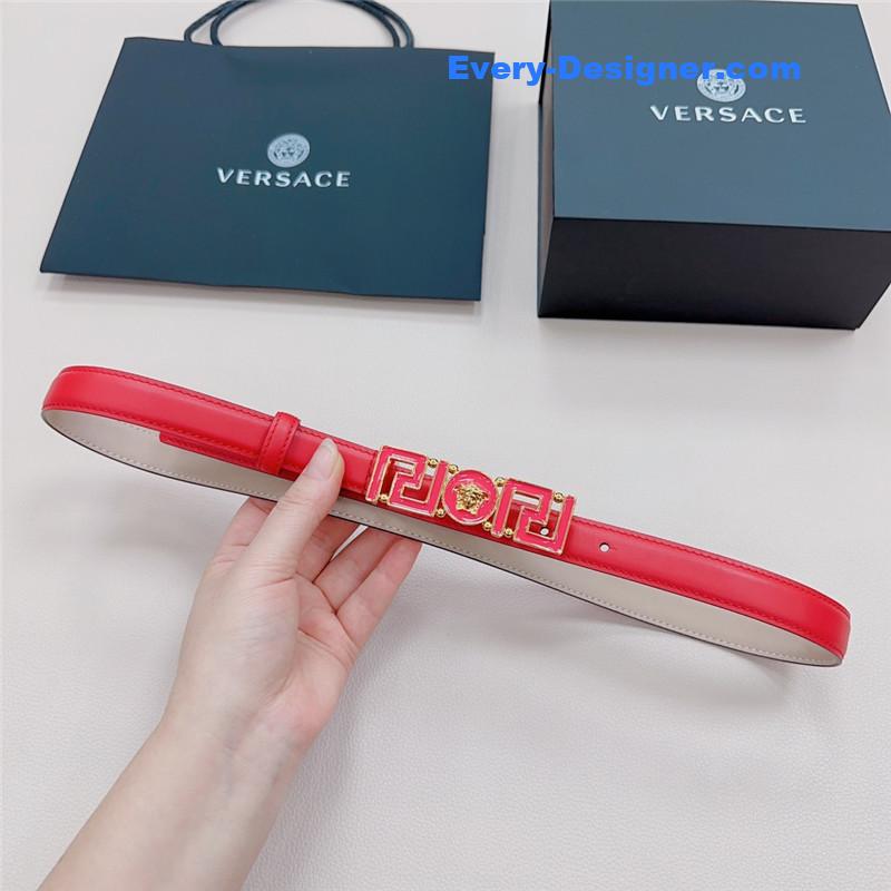 Versace reversible original calfskin nubuck bottom belt