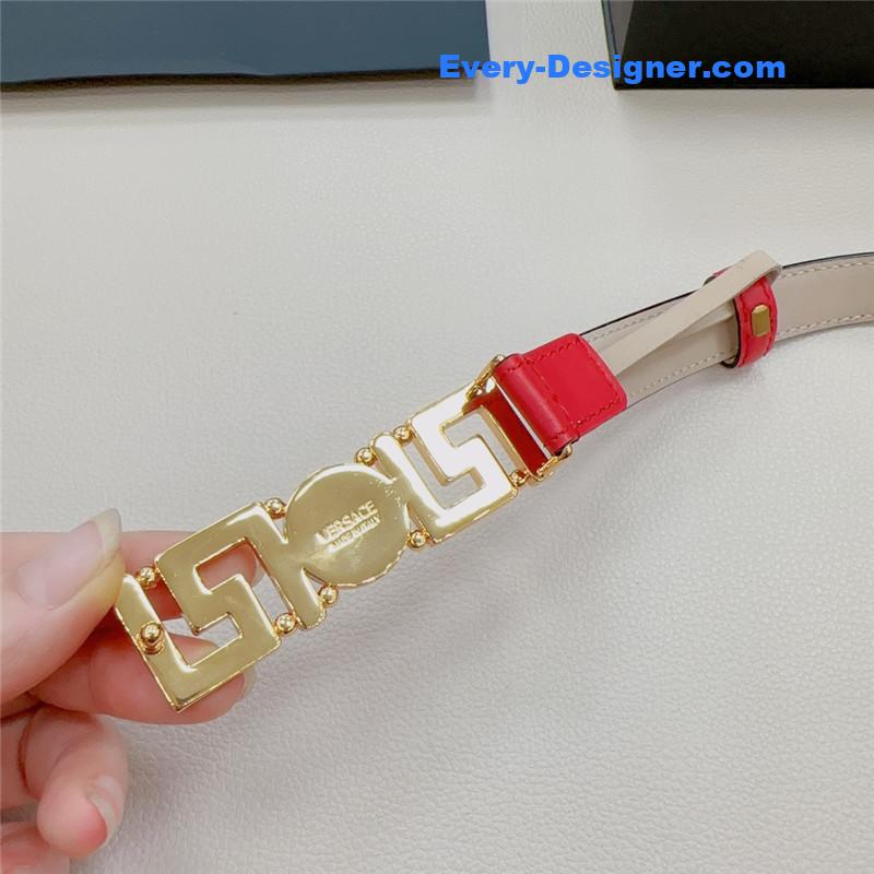 Versace reversible original calfskin nubuck bottom belt