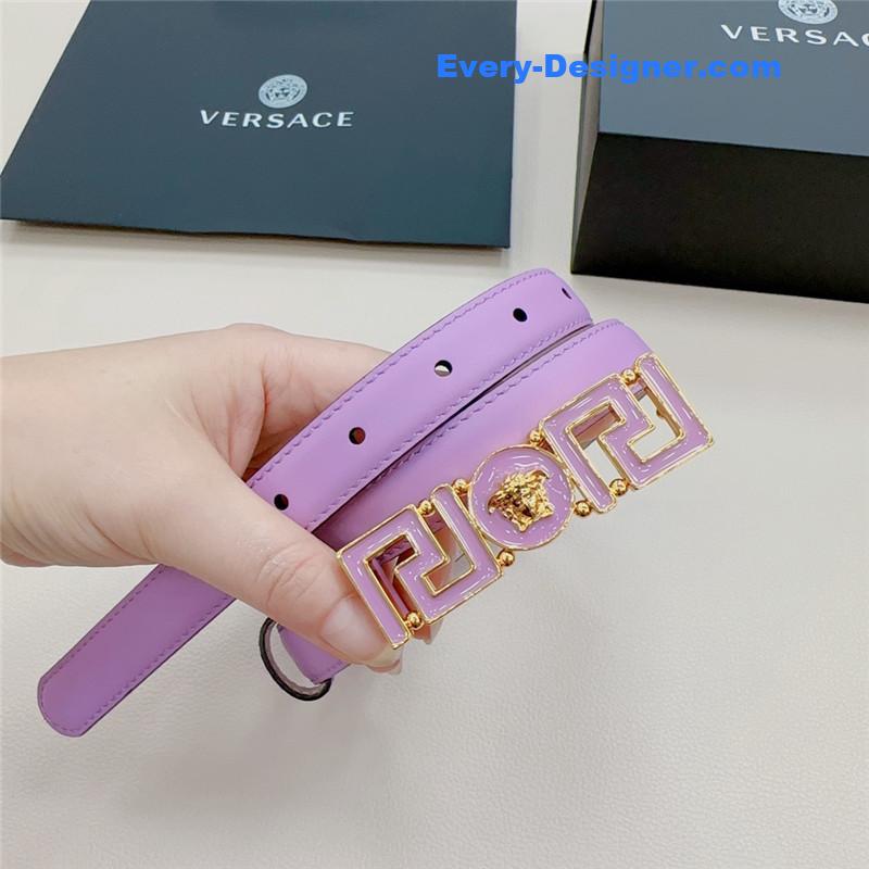 Versace reversible original calfskin nubuck bottom belt