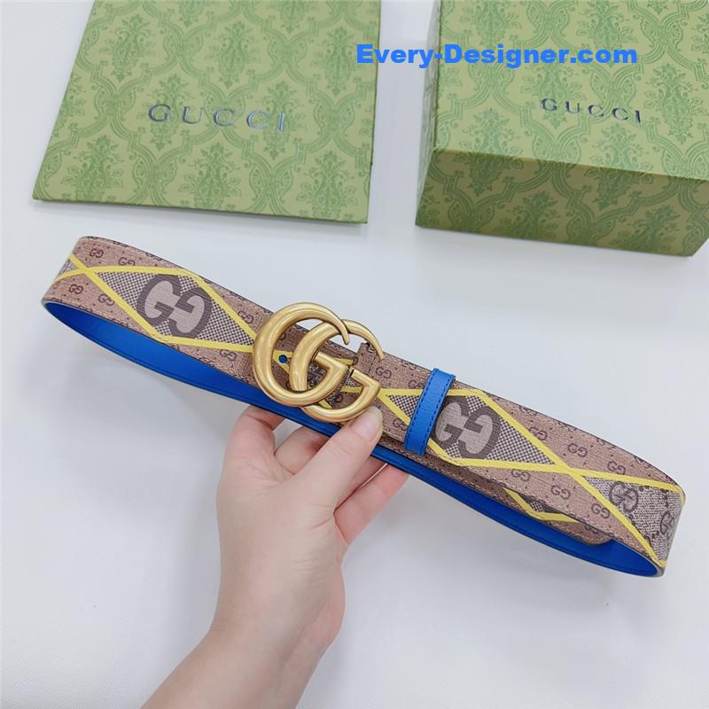 Gucci new double-sided original calfskin belt