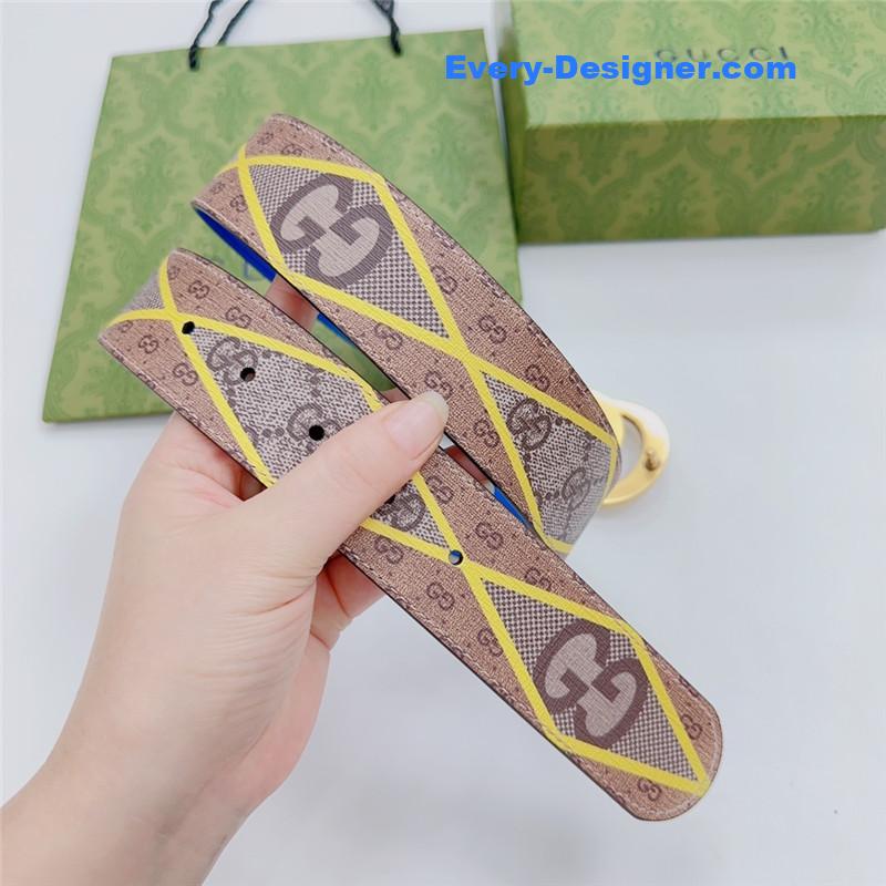 Gvc*1 new double-sided original calfskin belt