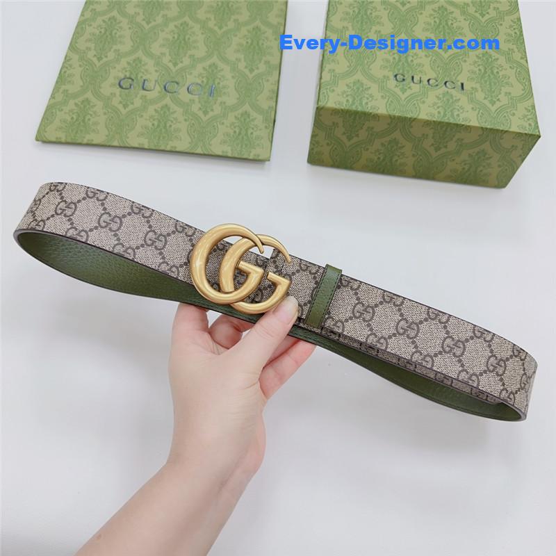 Gucci new double-sided original calfskin belt