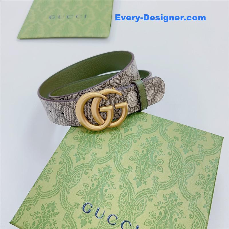 Gucci new double-sided original calfskin belt