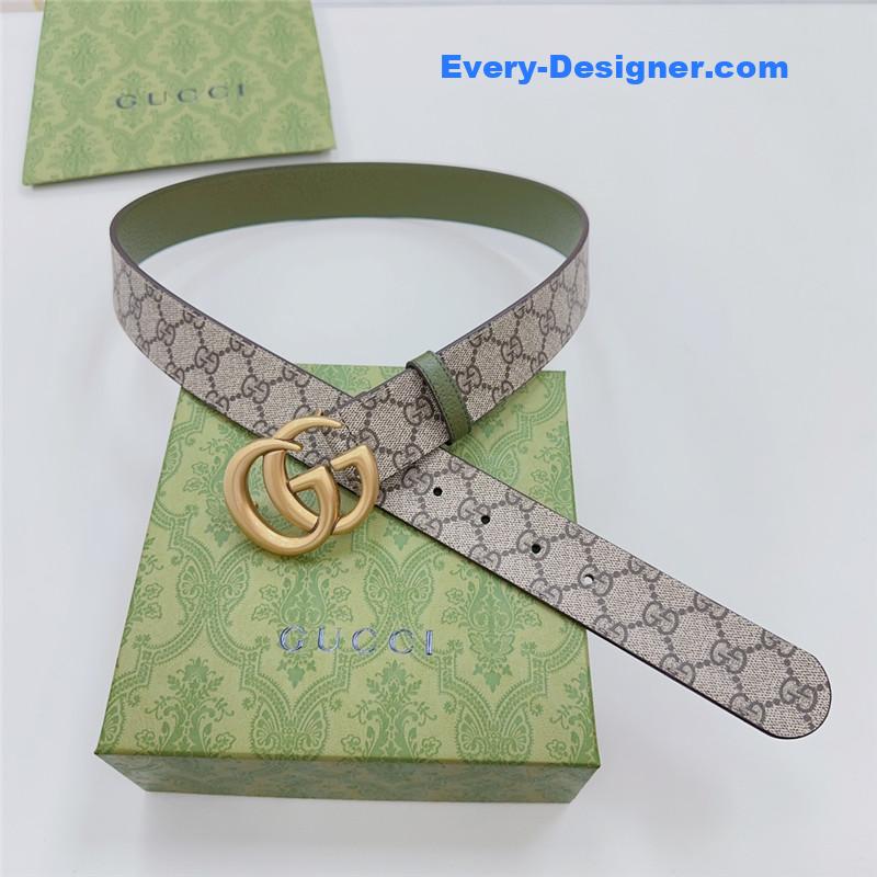 Gucci new double-sided original calfskin belt