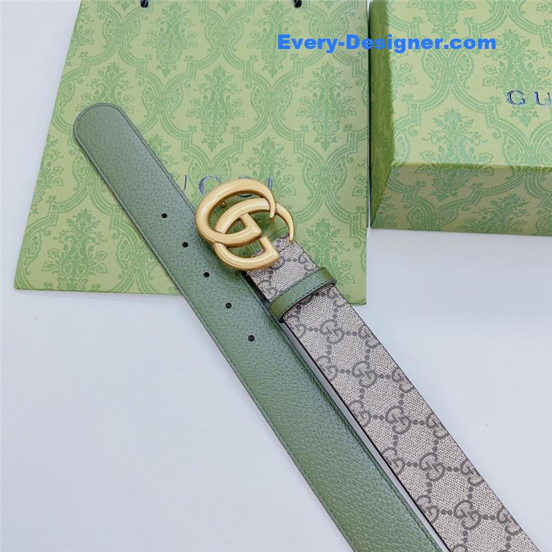 Gucci new double-sided original calfskin belt