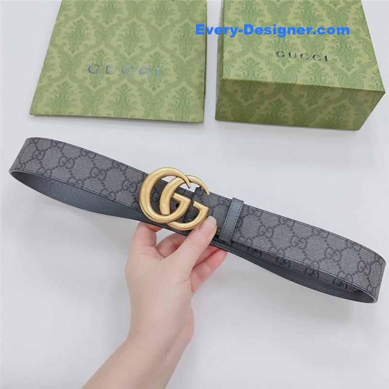 Gucci new double-sided original calfskin belt