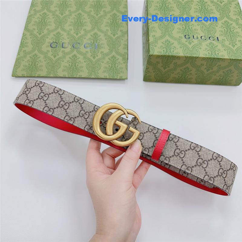 Gucci new double-sided original calfskin belt