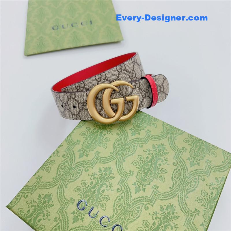Gucci new double-sided original calfskin belt