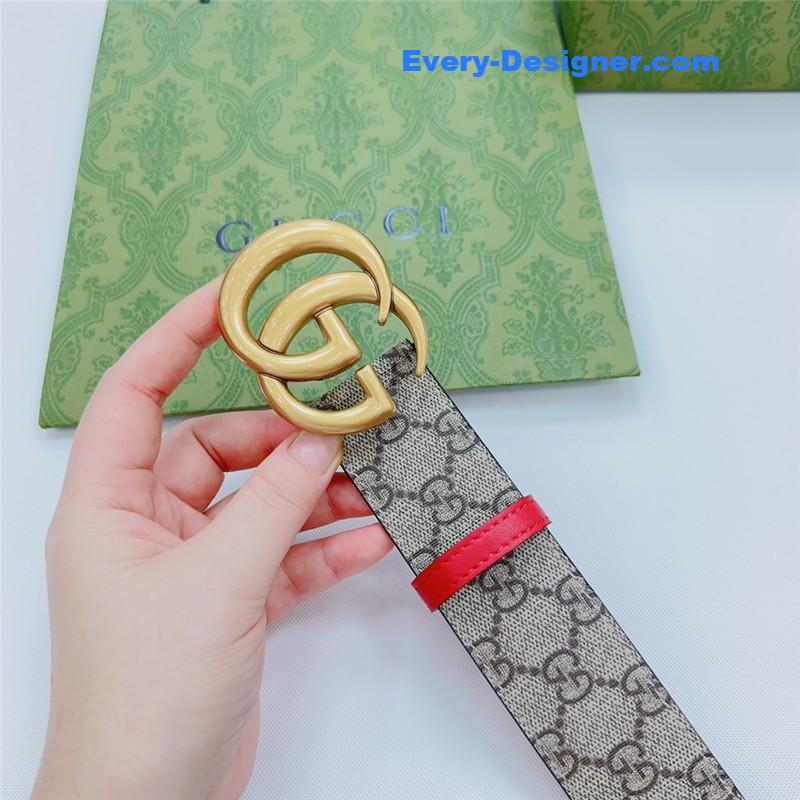 Gucci new double-sided original calfskin belt