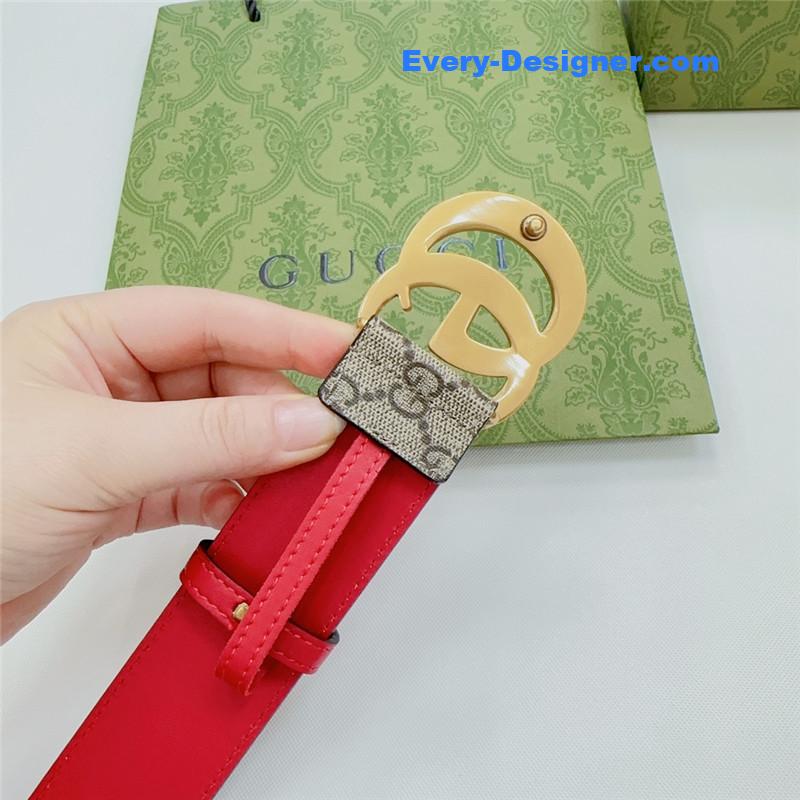 Gucci new double-sided original calfskin belt