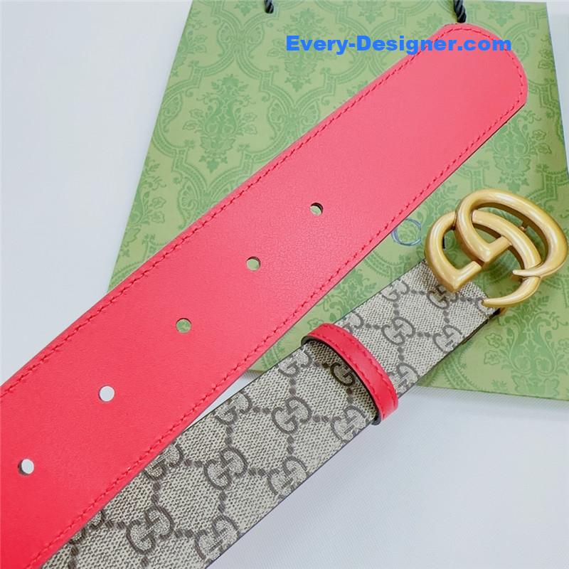 Gucci new double-sided original calfskin belt