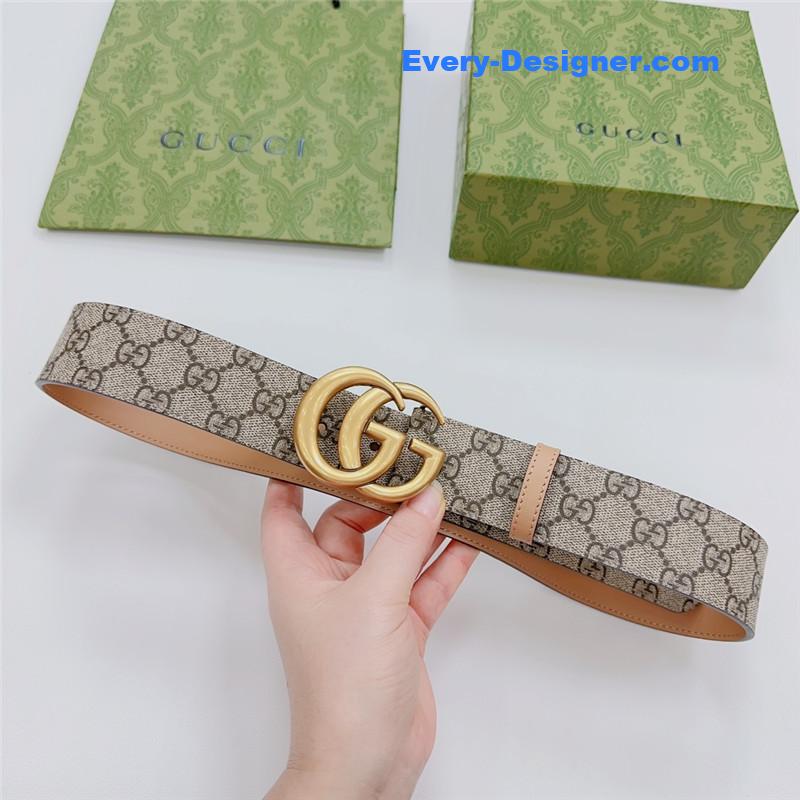 Gucci new double-sided original calfskin belt