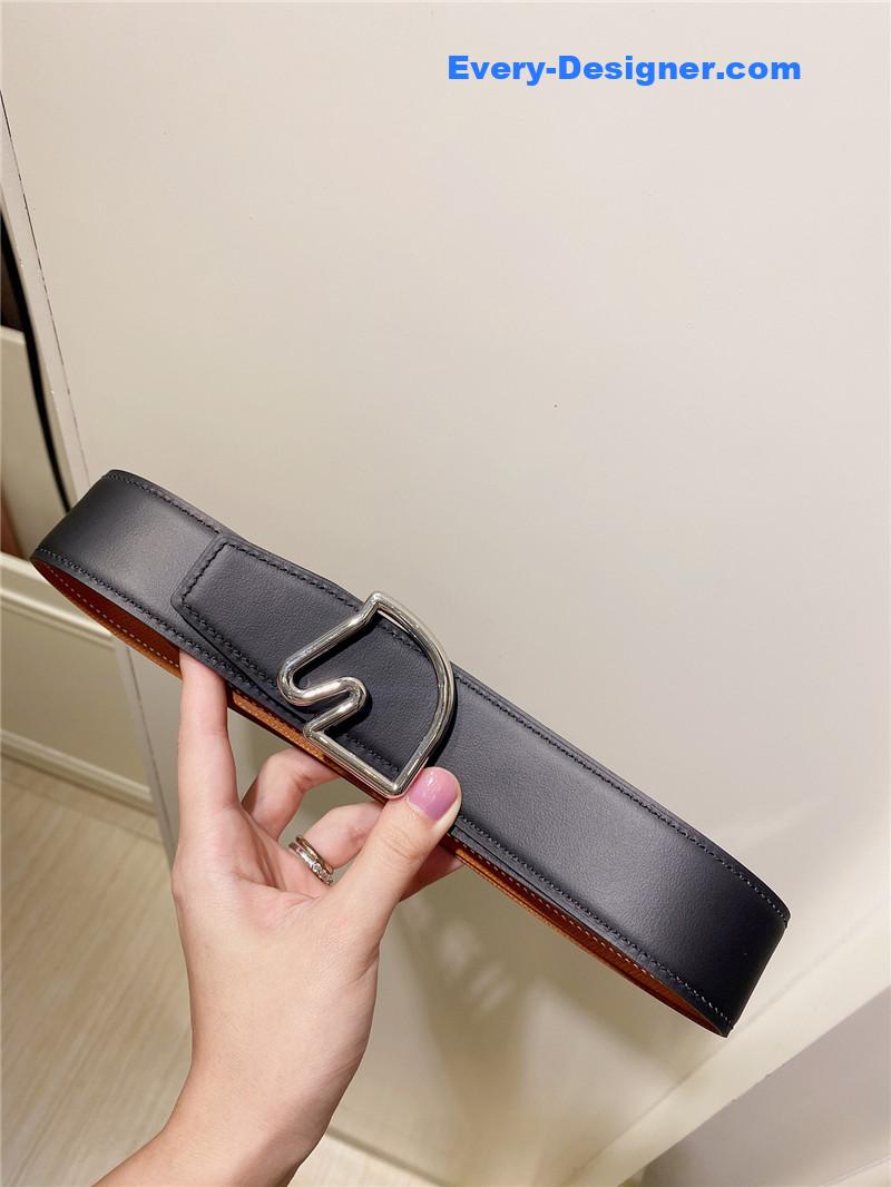 H**me5 palladium-plated metal buckle belt