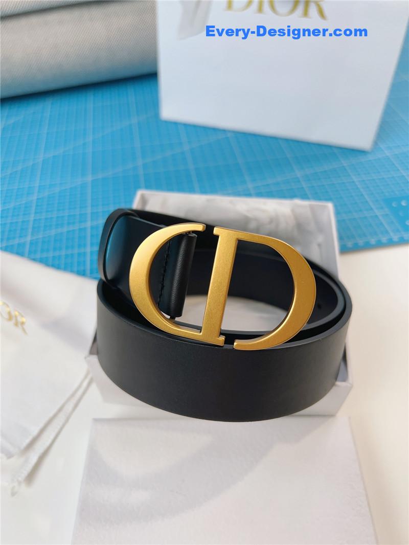 D10r D10rquake black calfskin leather belt