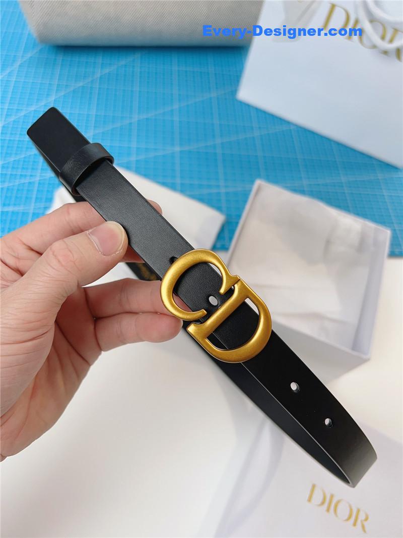 Dior Black Smooth Calfskin C’est Belt