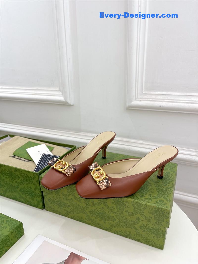 Gucci new double G mules