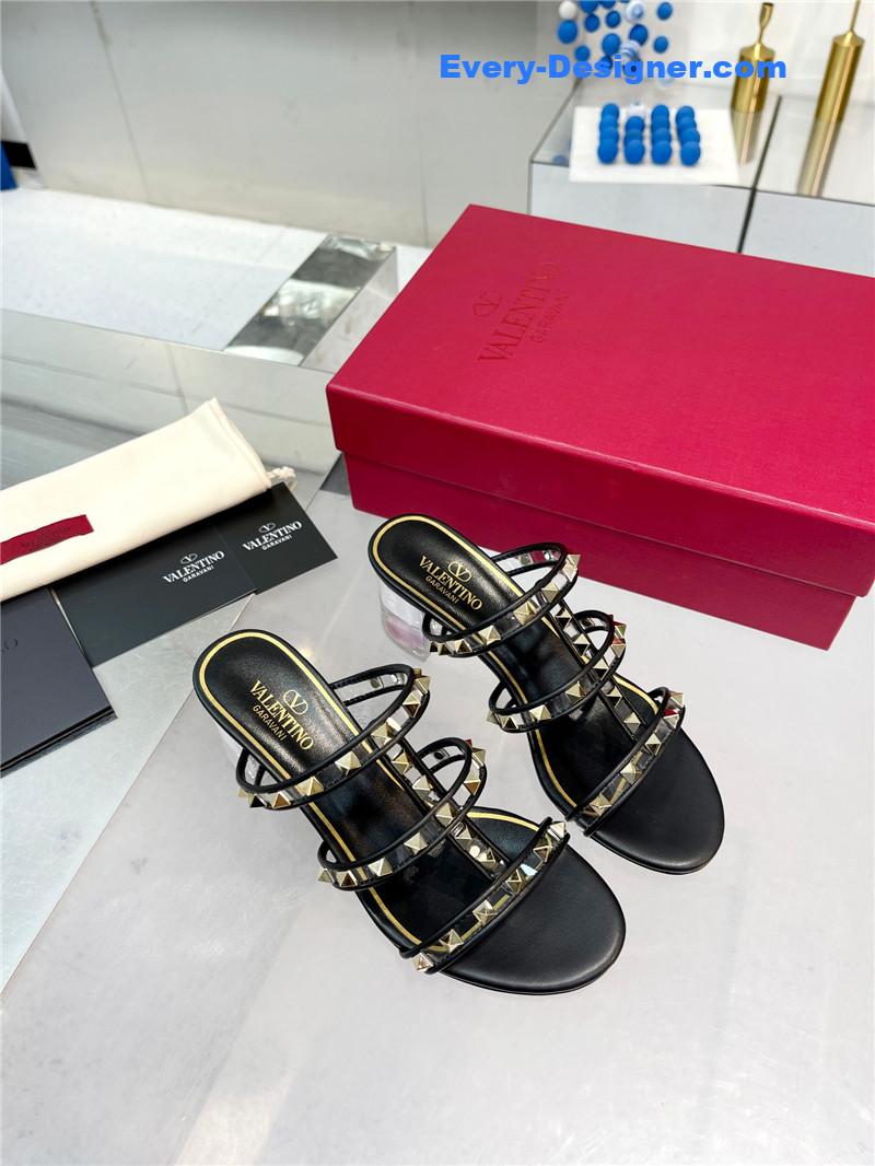 valentino new transparent heel classic sandals