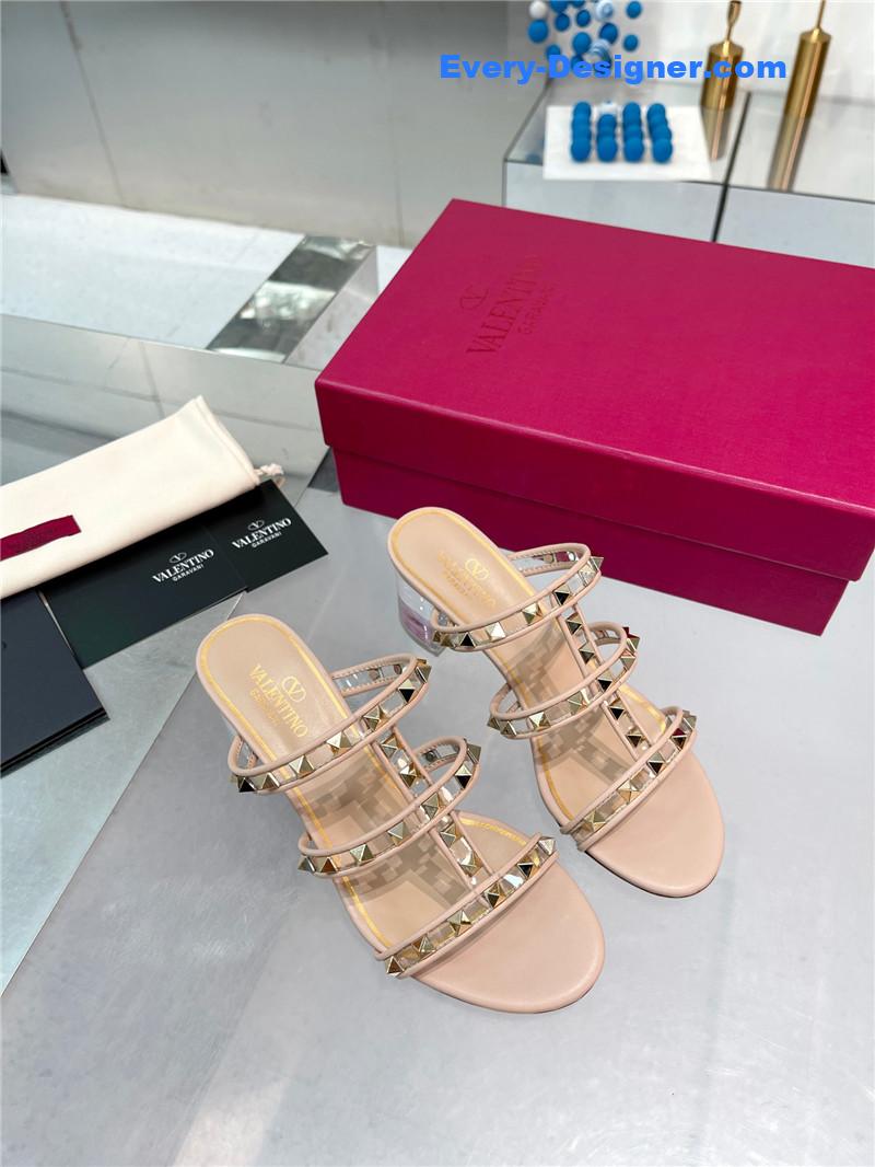 valentino new transparent heel classic sandals