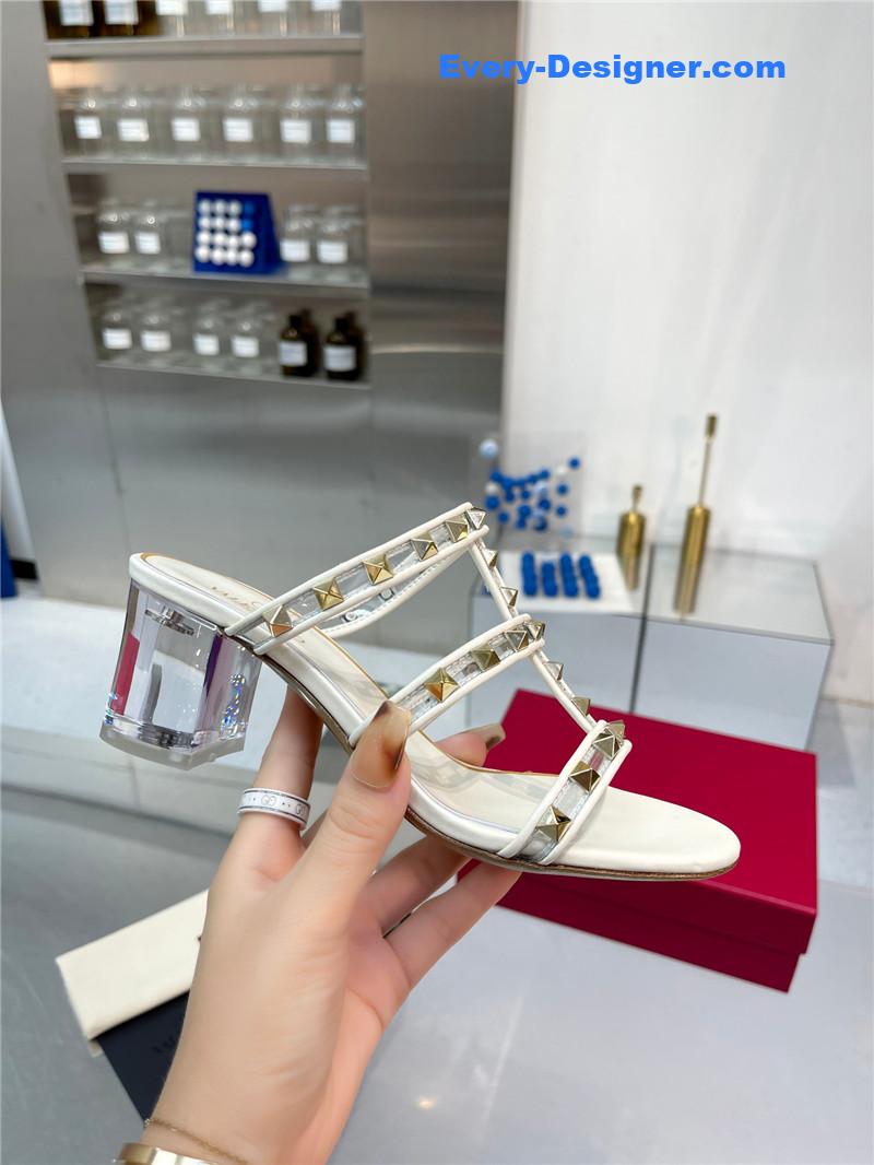 valentino new transparent heel classic sandals