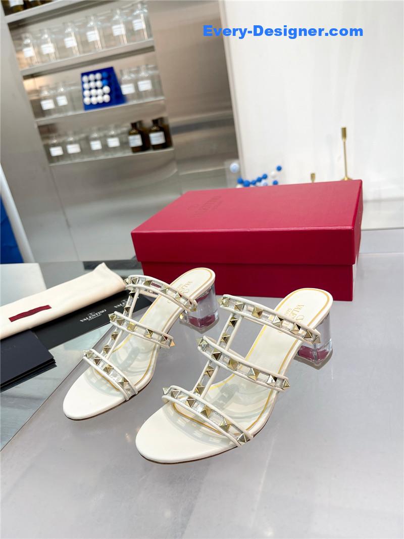 valentino new transparent heel classic sandals