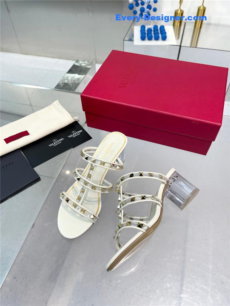 valentino new transparent heel classic sandals