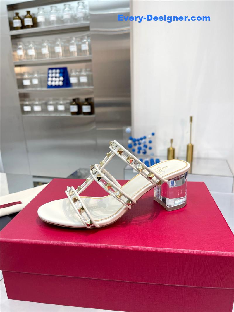 valentino new transparent heel classic sandals
