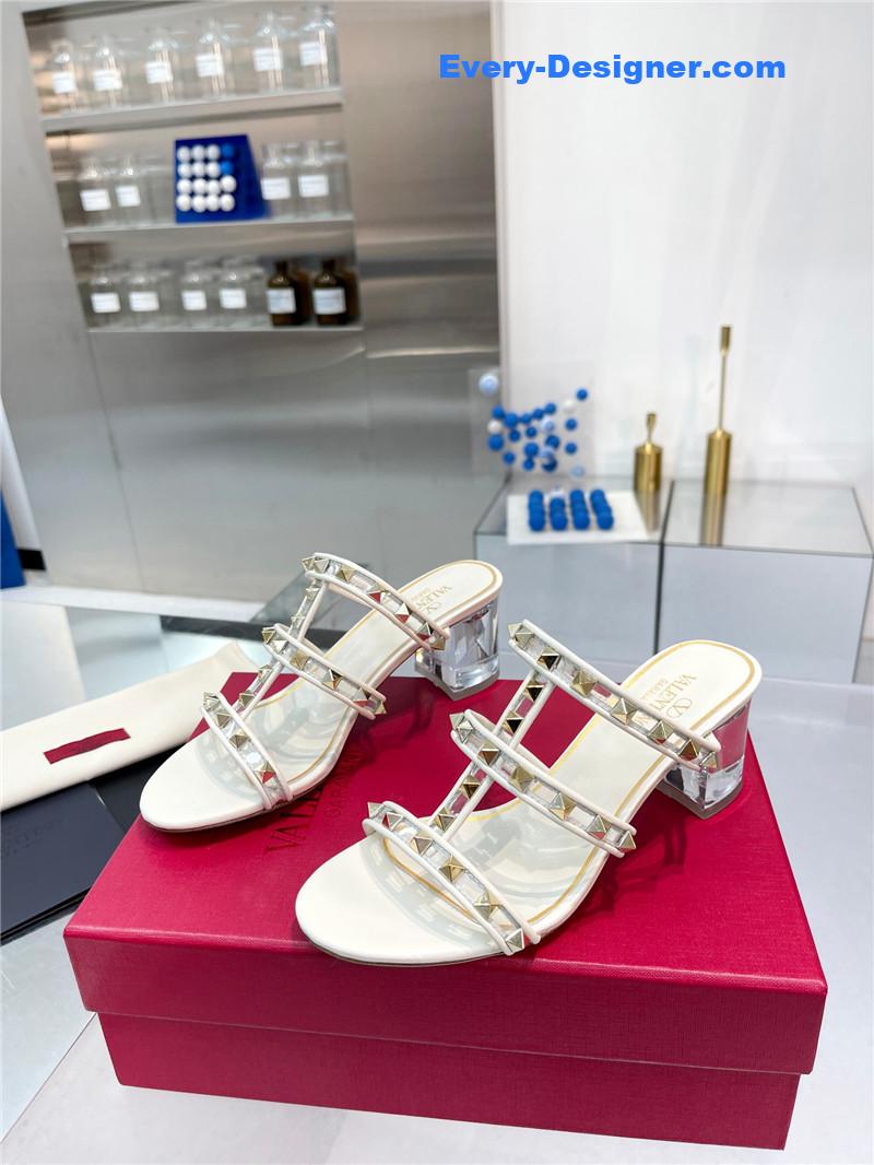 valentino new transparent heel classic sandals