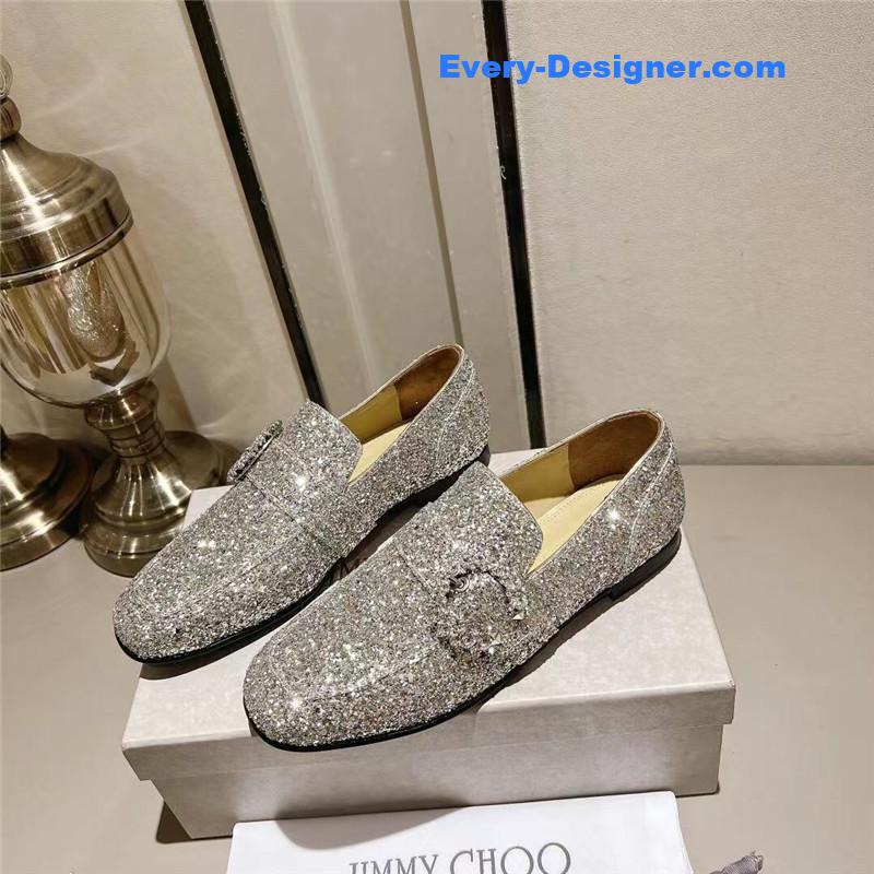 J1m*y Ch00 deanna low heel loafers