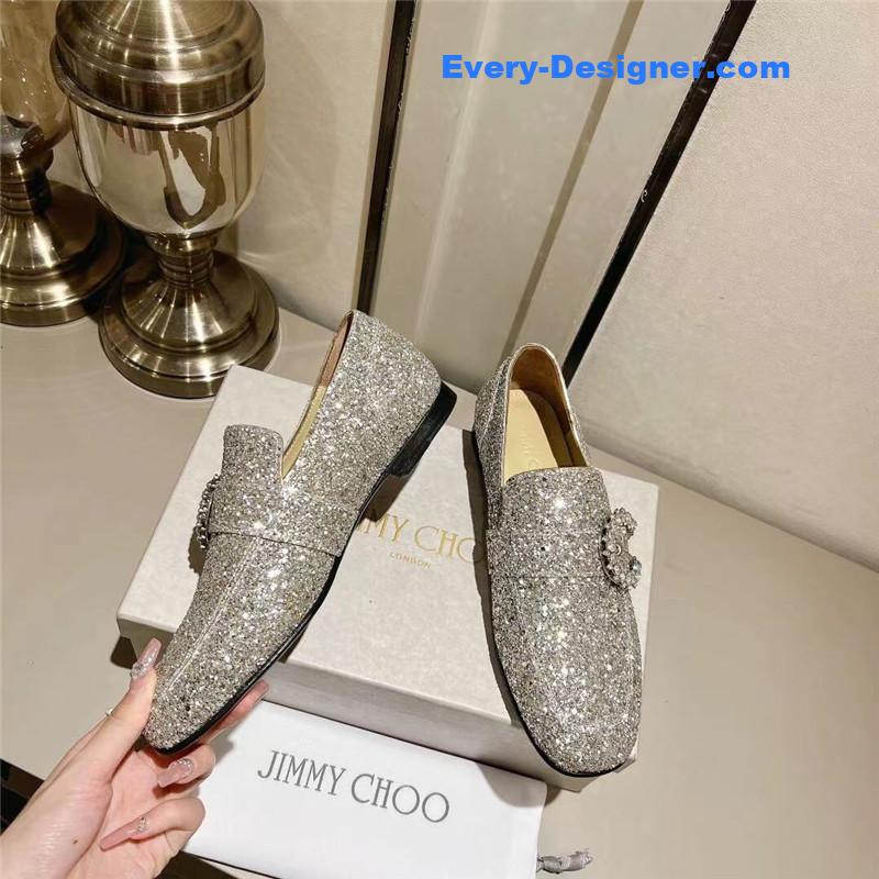 J1m*y Ch00 deanna low heel loafers