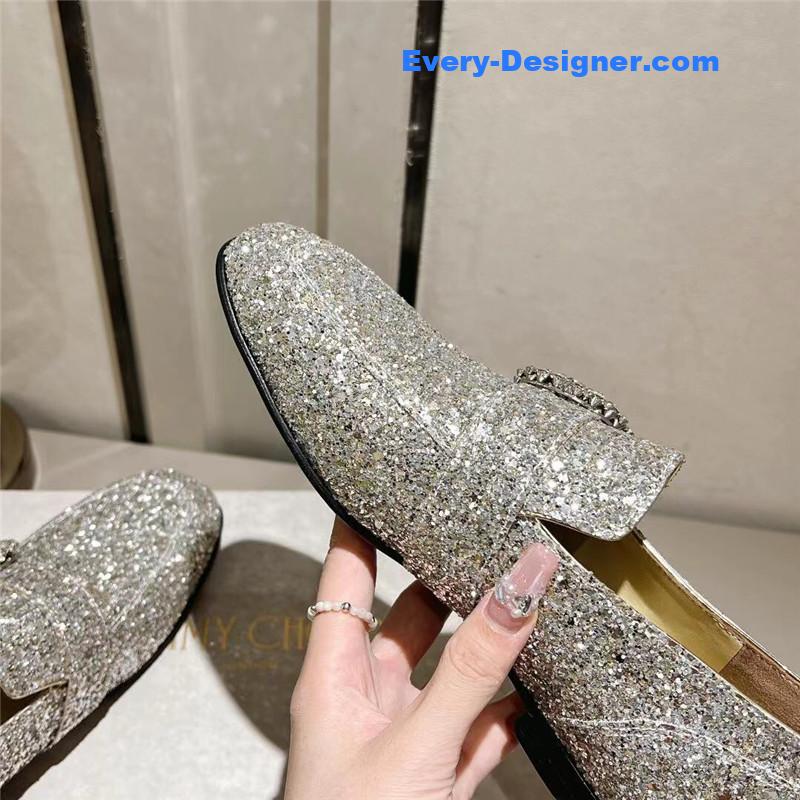 J1m*y Ch00 deanna low heel loafers