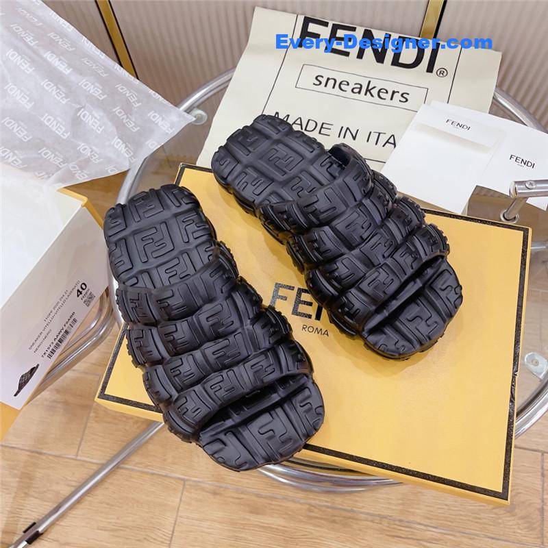 fendi environmentally friendly rubber couple slippers