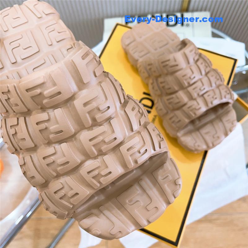 F**di environmentally friendly rubber couple slippers