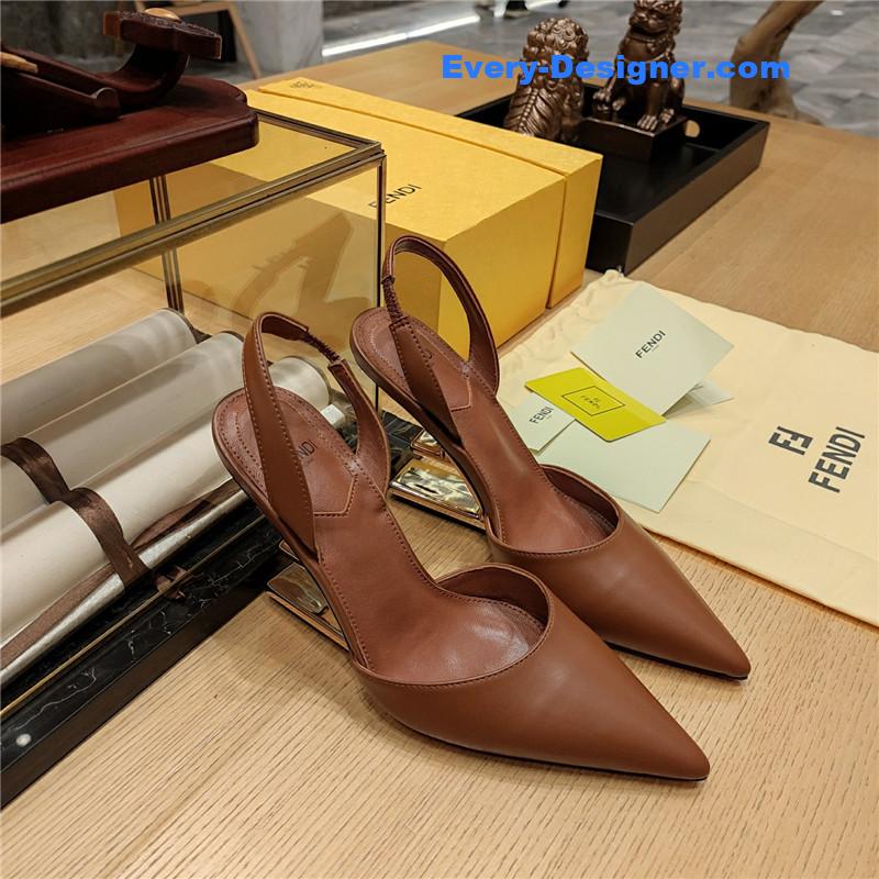 F**di strappy toe high heel sandals