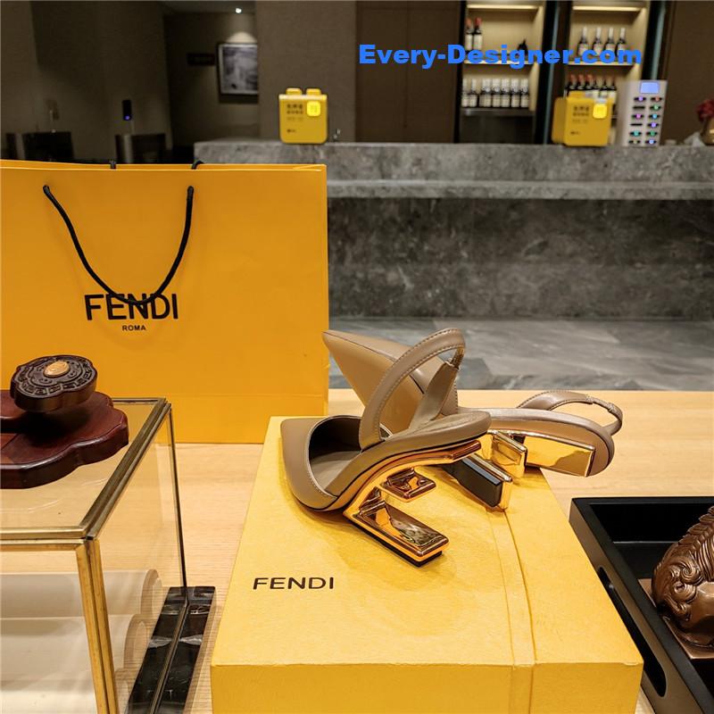 F**di strappy toe high heel sandals