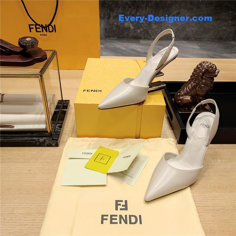 F**di strappy toe high heel sandals