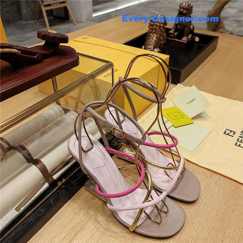 F**di patchwork strap first pumps