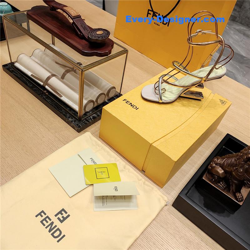 F**di patchwork strap first pumps